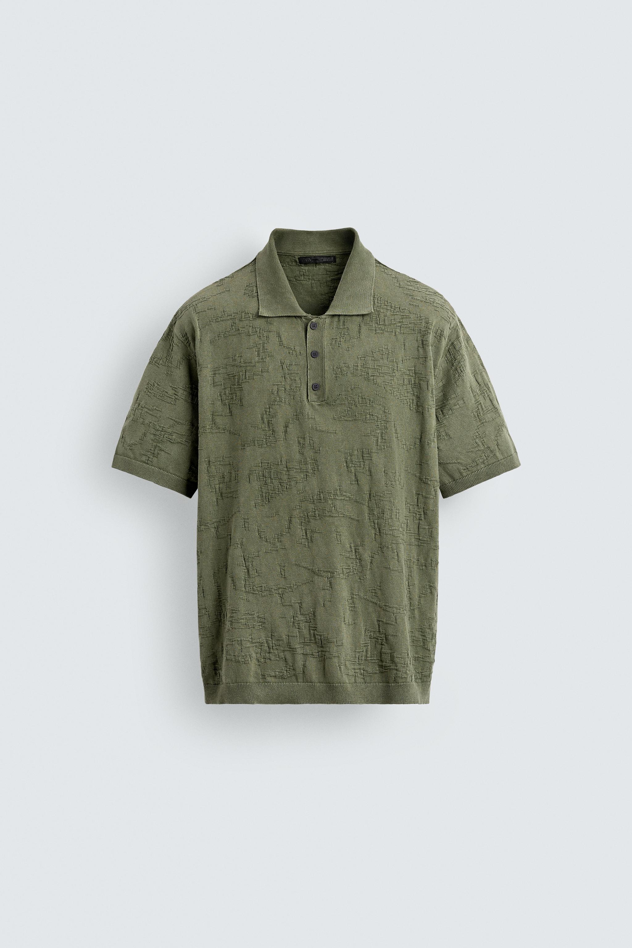 POLO EN MAILLE RELAXED FIT JACQUARD
